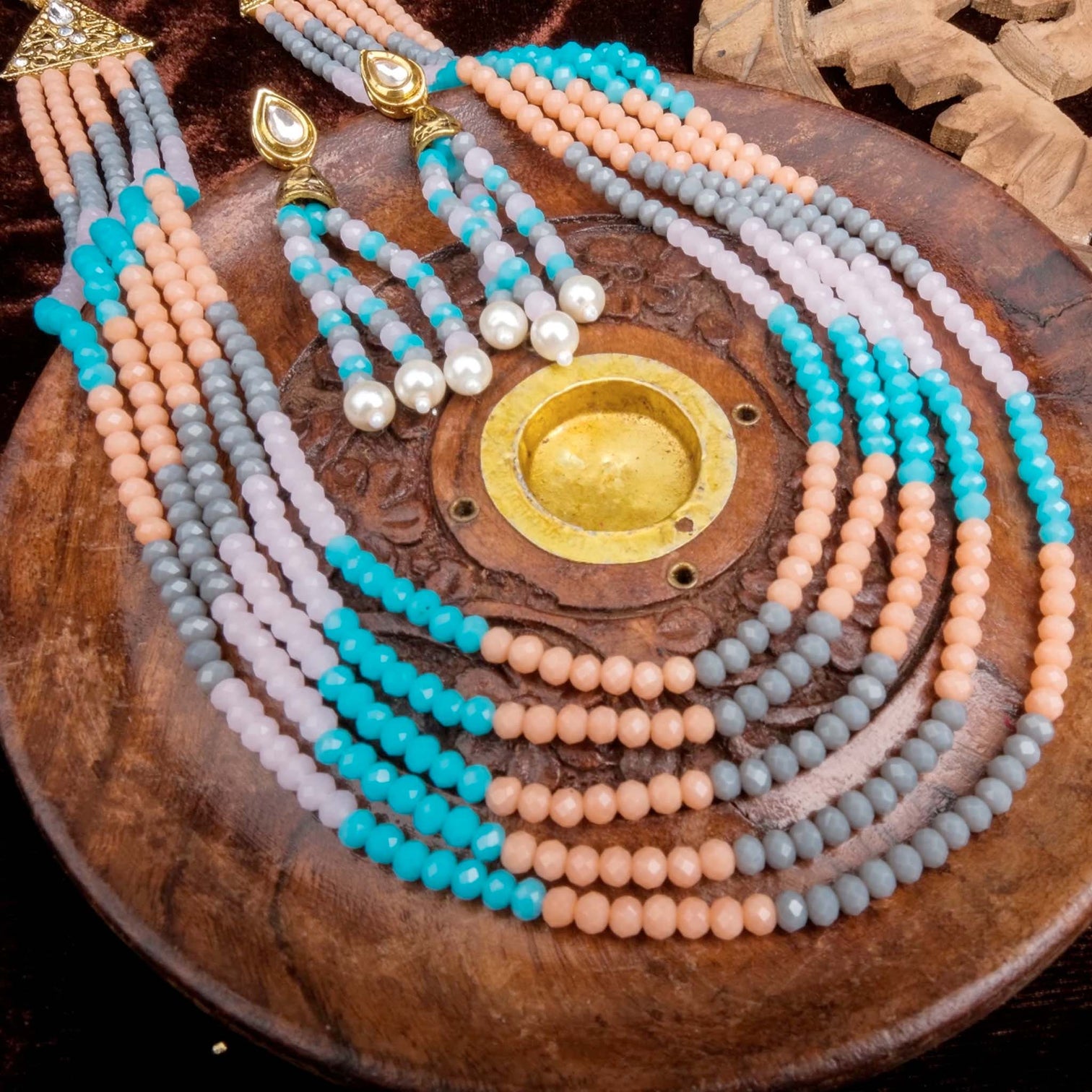 New Fancy Color necklace Alloy Gold-plated Jewel Set