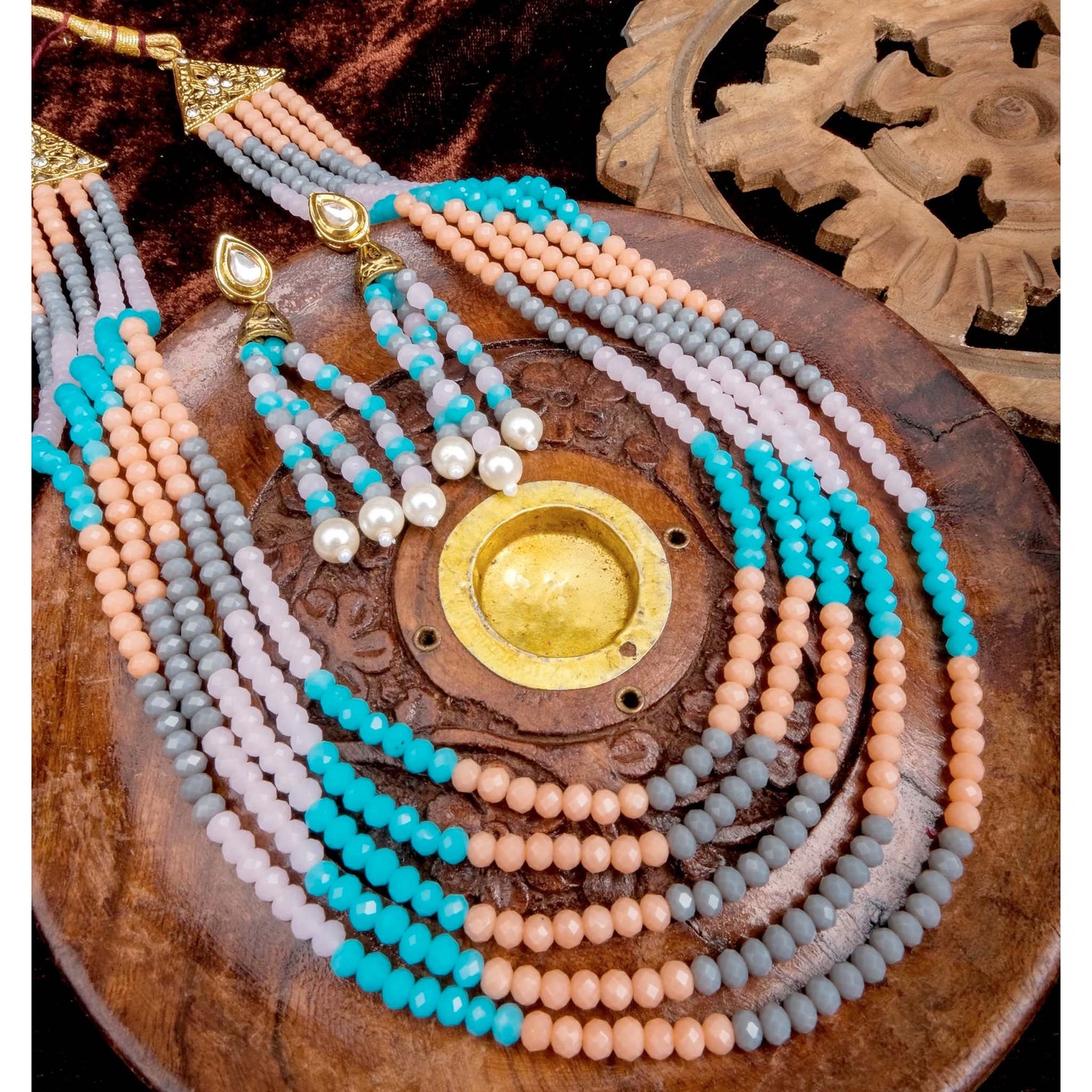 New Fancy Color necklace Alloy Gold-plated Jewel Set
