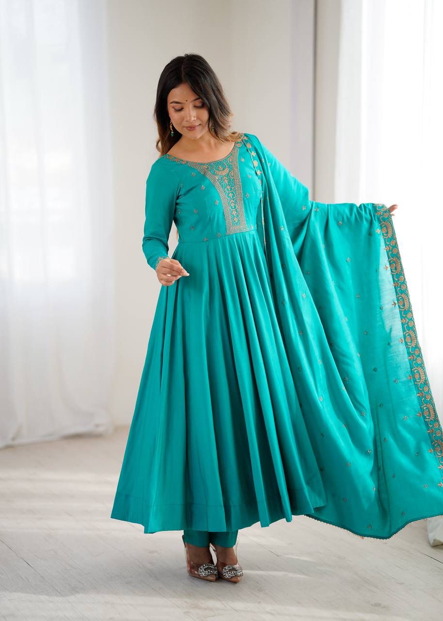 Noor Azal Designer Anarkali with Dupatta