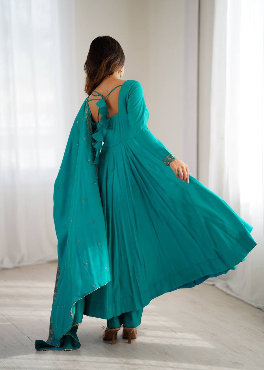 Noor Azal Designer Anarkali with Dupatta