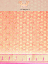 Pure Organza Floral Print Zari Work Saree
