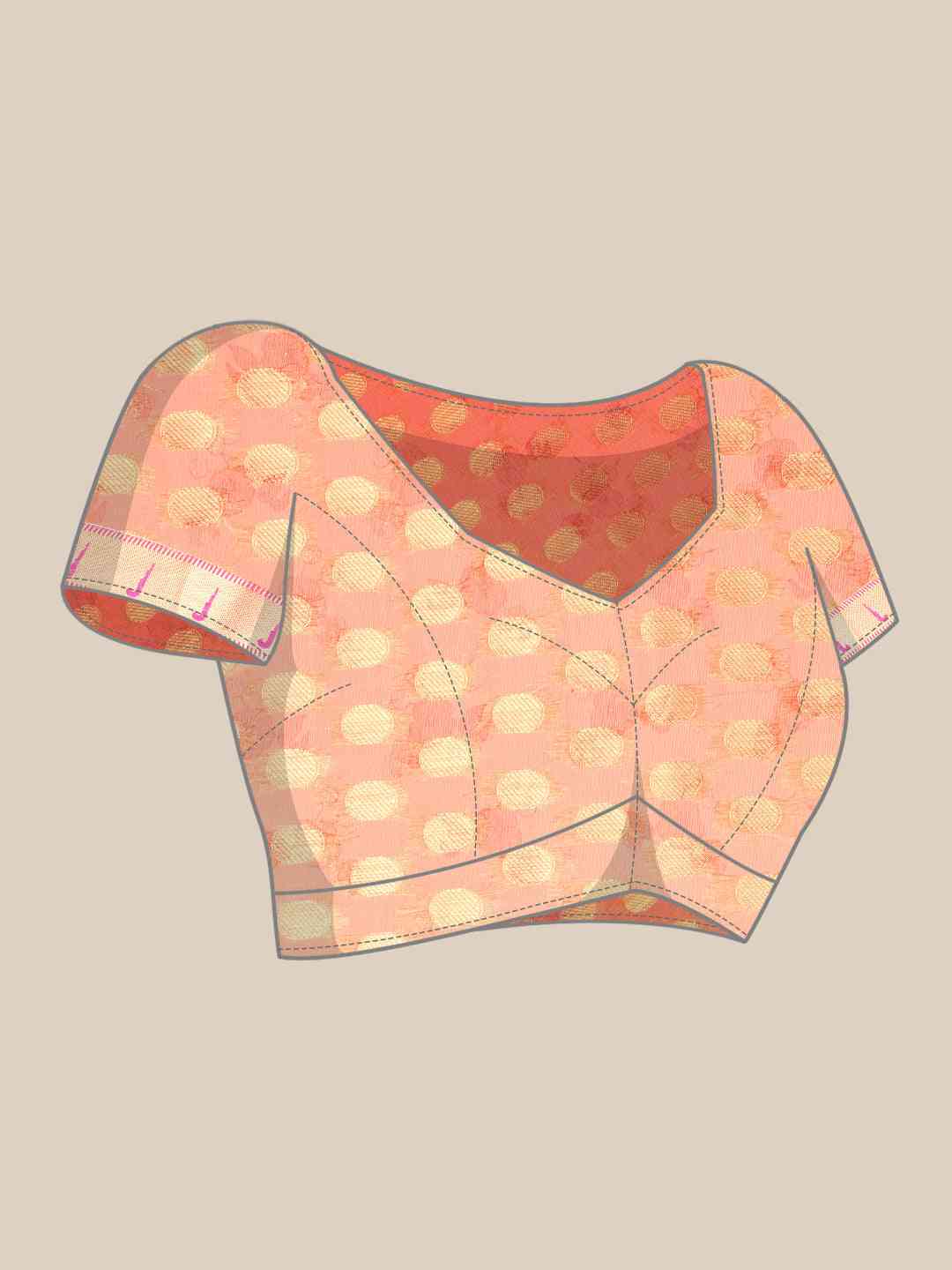 Pure Organza Floral Print Zari Work Saree