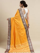 Beautiful Yellow Silk Cotton Paithani Saree