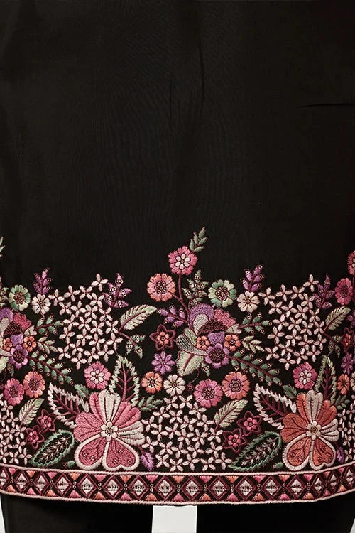 Festive Wear Premium Black Kurta Pant Set for Mens