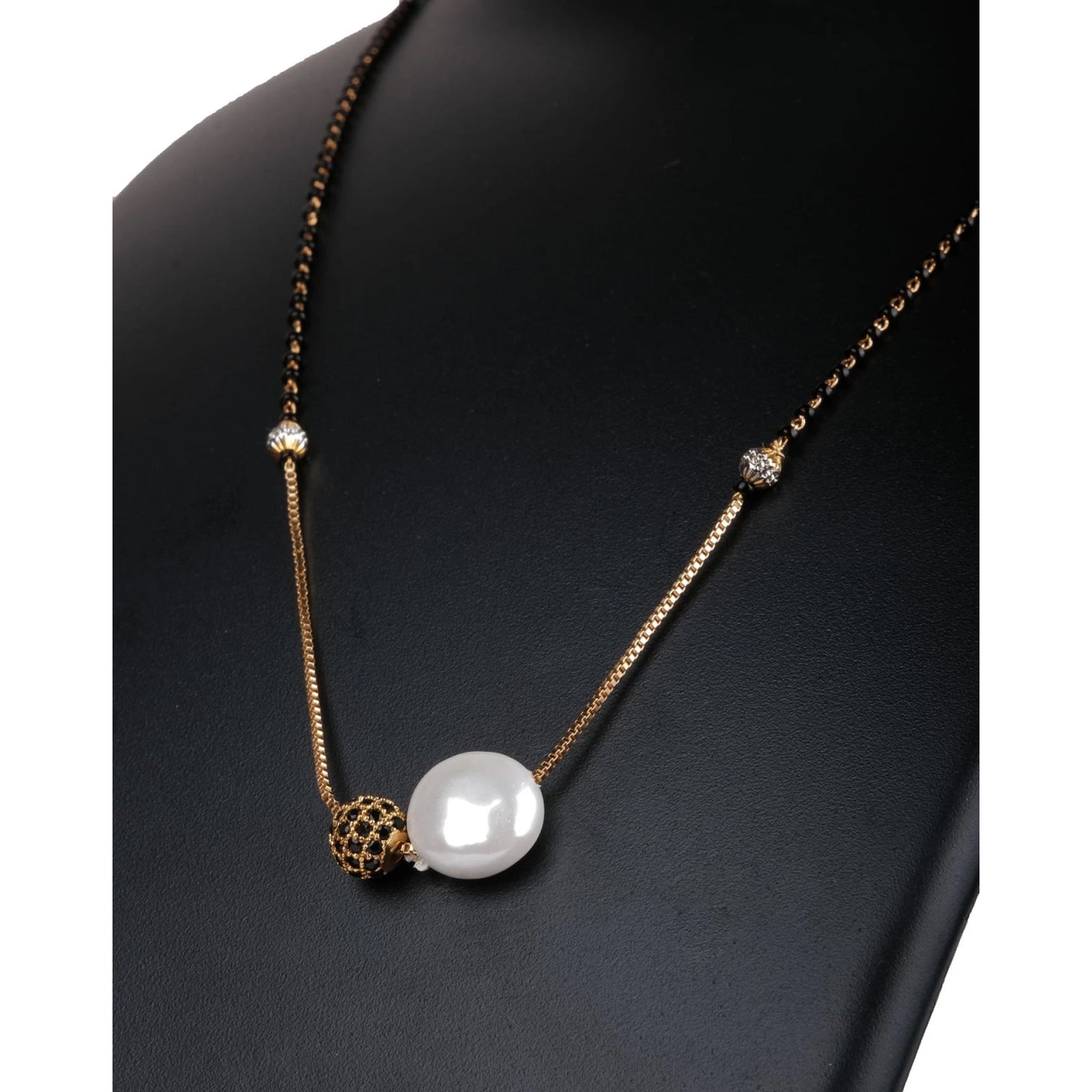 Pearl Brass Pendant Black Dimond Pearl Brass Pendant