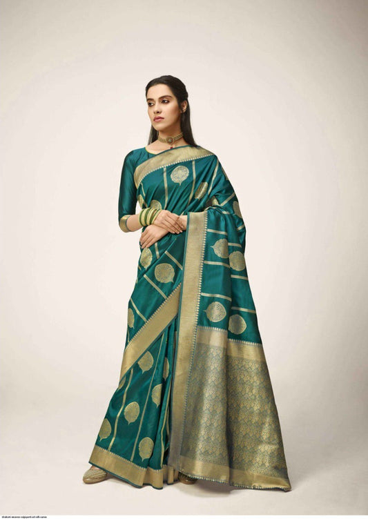 Assemblage Rama Kanjivaram Silk With A glam Blouse Piece