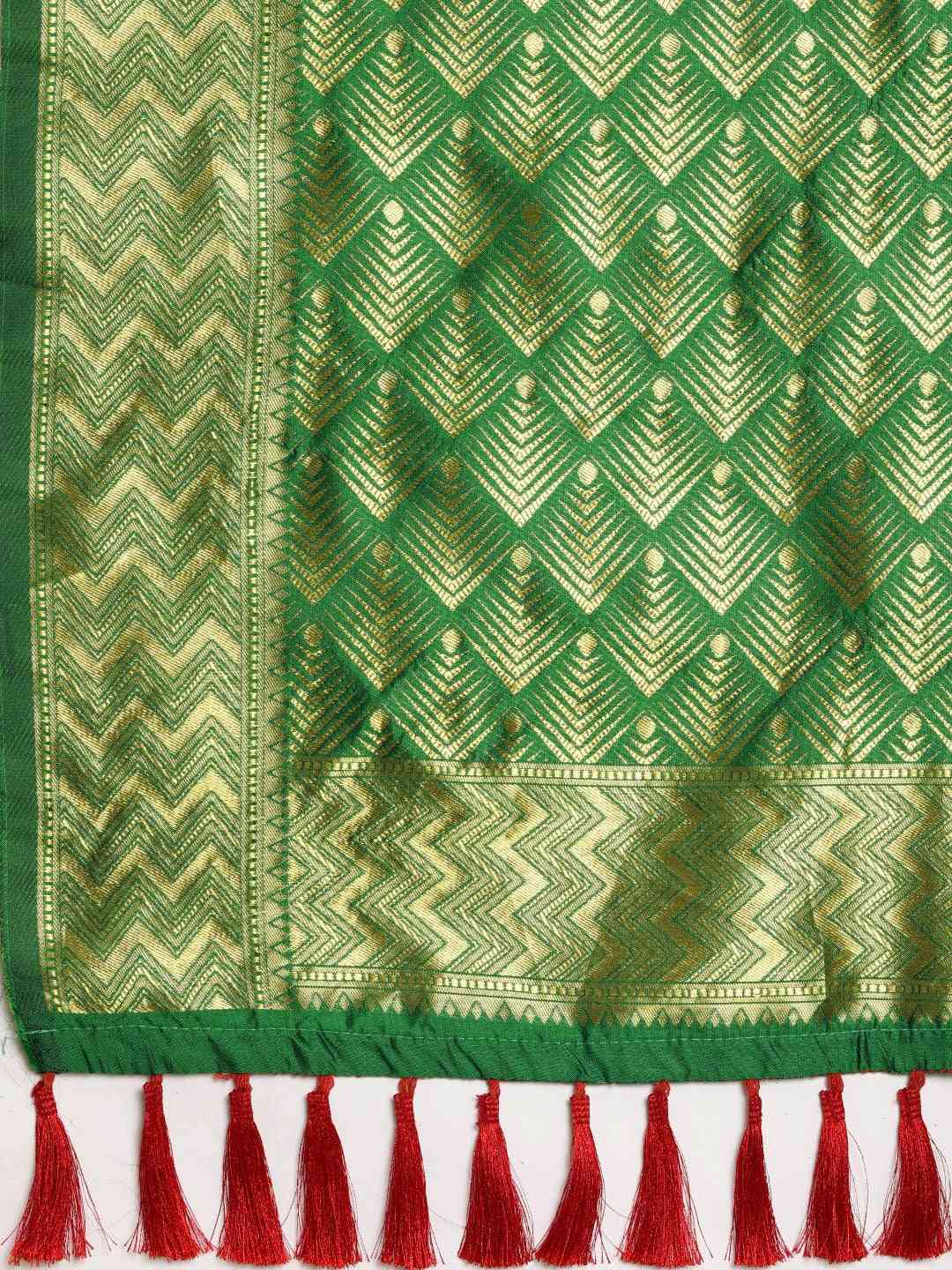 Patola Silk Saree Woven Design With Zari Border