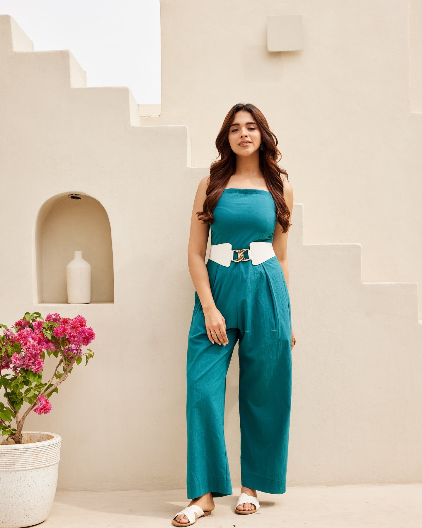 Essential Green Cotton Jumpsuit