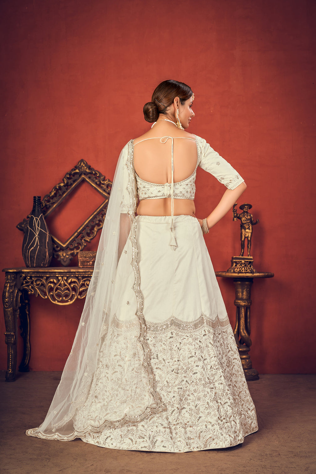 Pure Art Silk Lehenga Choli , Blouse Lahenga, Handwork Lahenga, Sequence Work Lahenga, Digital Print Lahenga, Embroidery Work Lahenga
