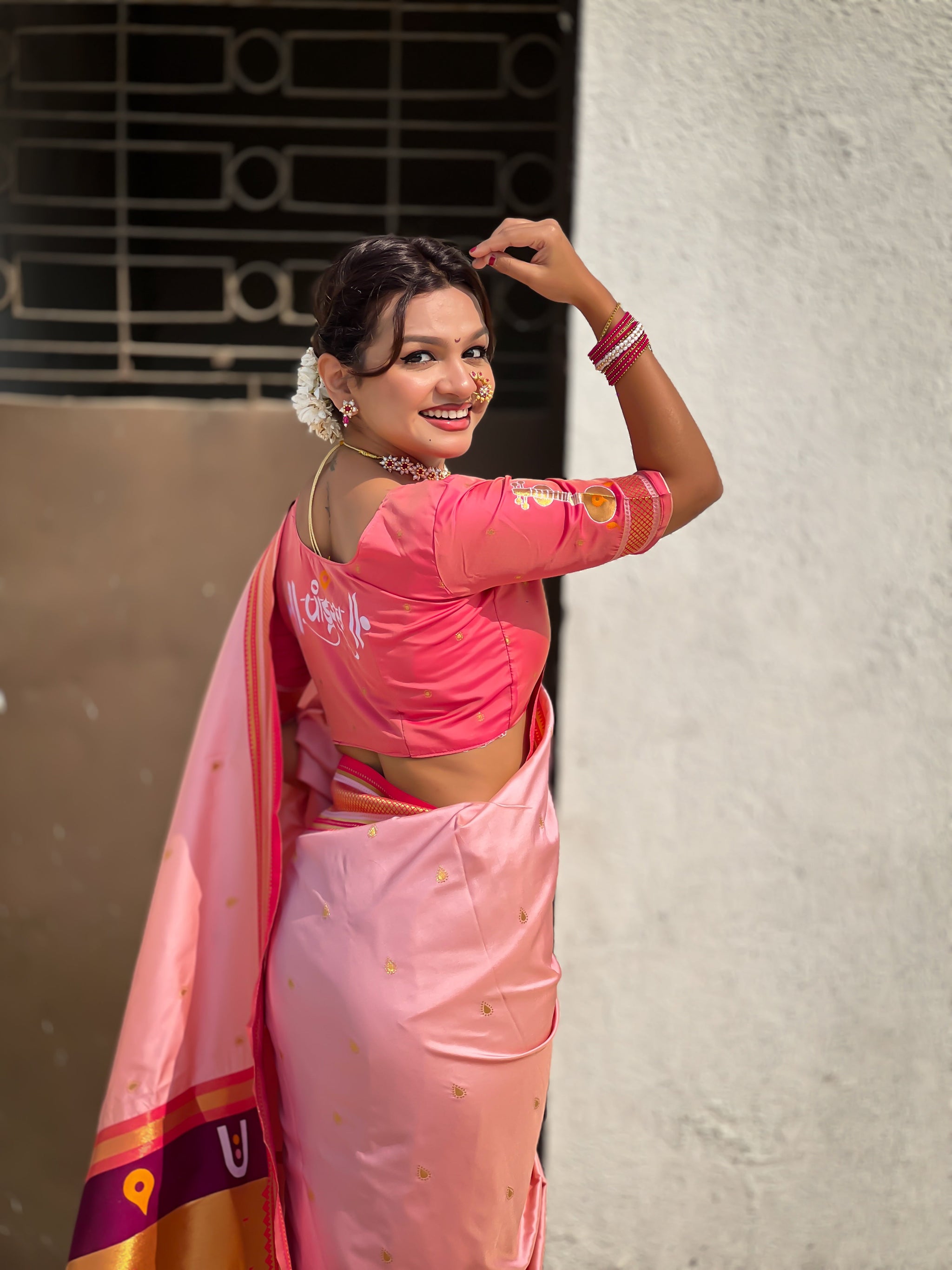 Top Trending Vitthala Contrast Paithani Saree Rakhumai Soft Silk Traditional Design