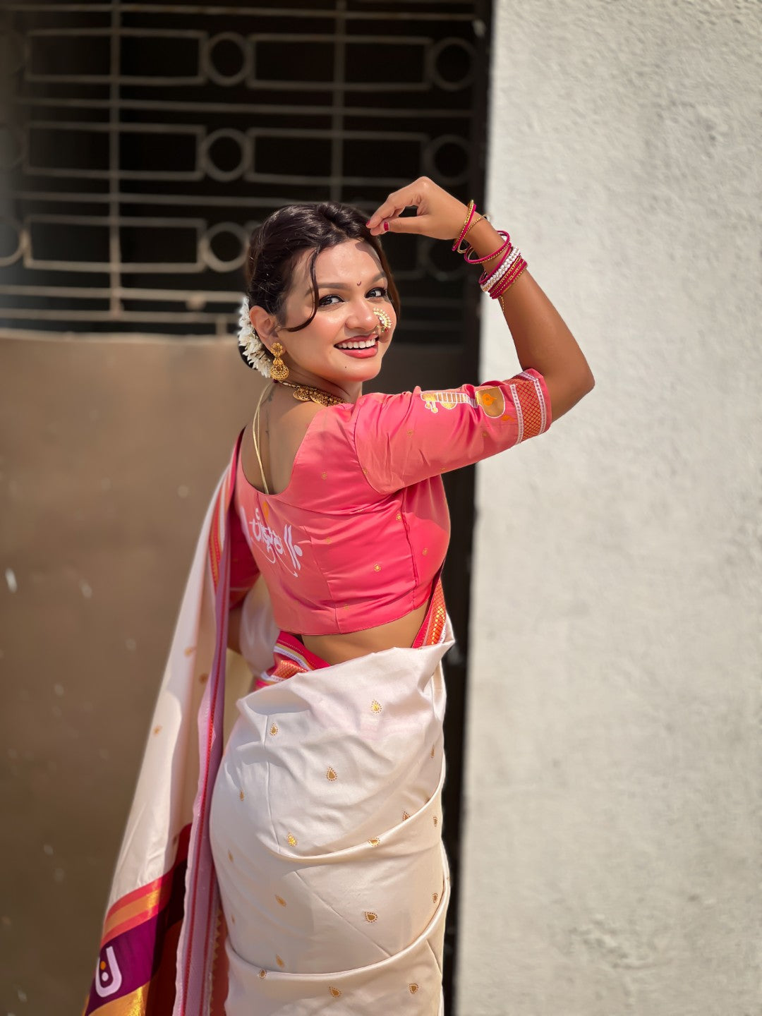Top Trending Vitthala Contrast Paithani Saree Rakhumai Soft Silk Traditional Design