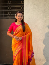 Top Trending Vitthala Contrast Paithani Saree Rakhumai Soft Silk Traditional Design
