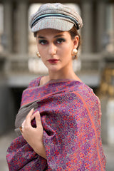 Pulsating Grey Cotton Silk Saree With Vivacious Blouse Piece