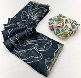 Incomparable Black Printed Cotton Silk Saree With Propinquity Blouse Piece