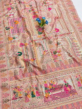 Ratatouille Beige Pashmina Silk Saree With Surpassing Blouse Piece