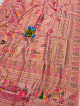 Magnificat Pink Pashmina Silk Saree With Epiphany Blouse Piece