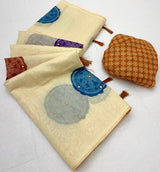 Beguiling Beige Printed Cotton Silk Saree With Palimpsest Blouse Piece