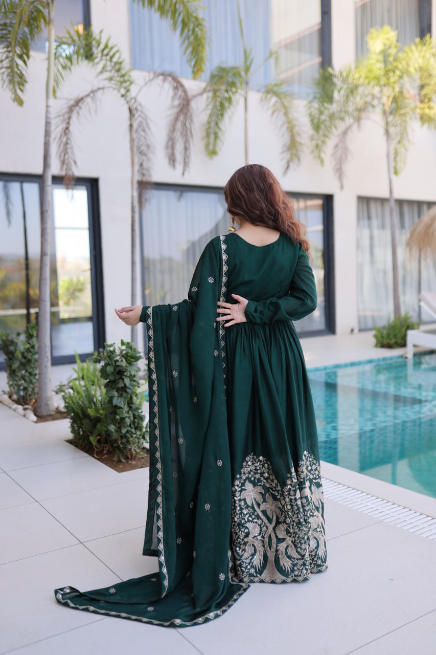 Rangoli Crush Designer Gown — VrindaaLuxe
