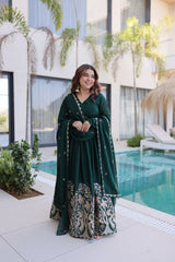 Rangoli Crush Designer Gown — VrindaaLuxe