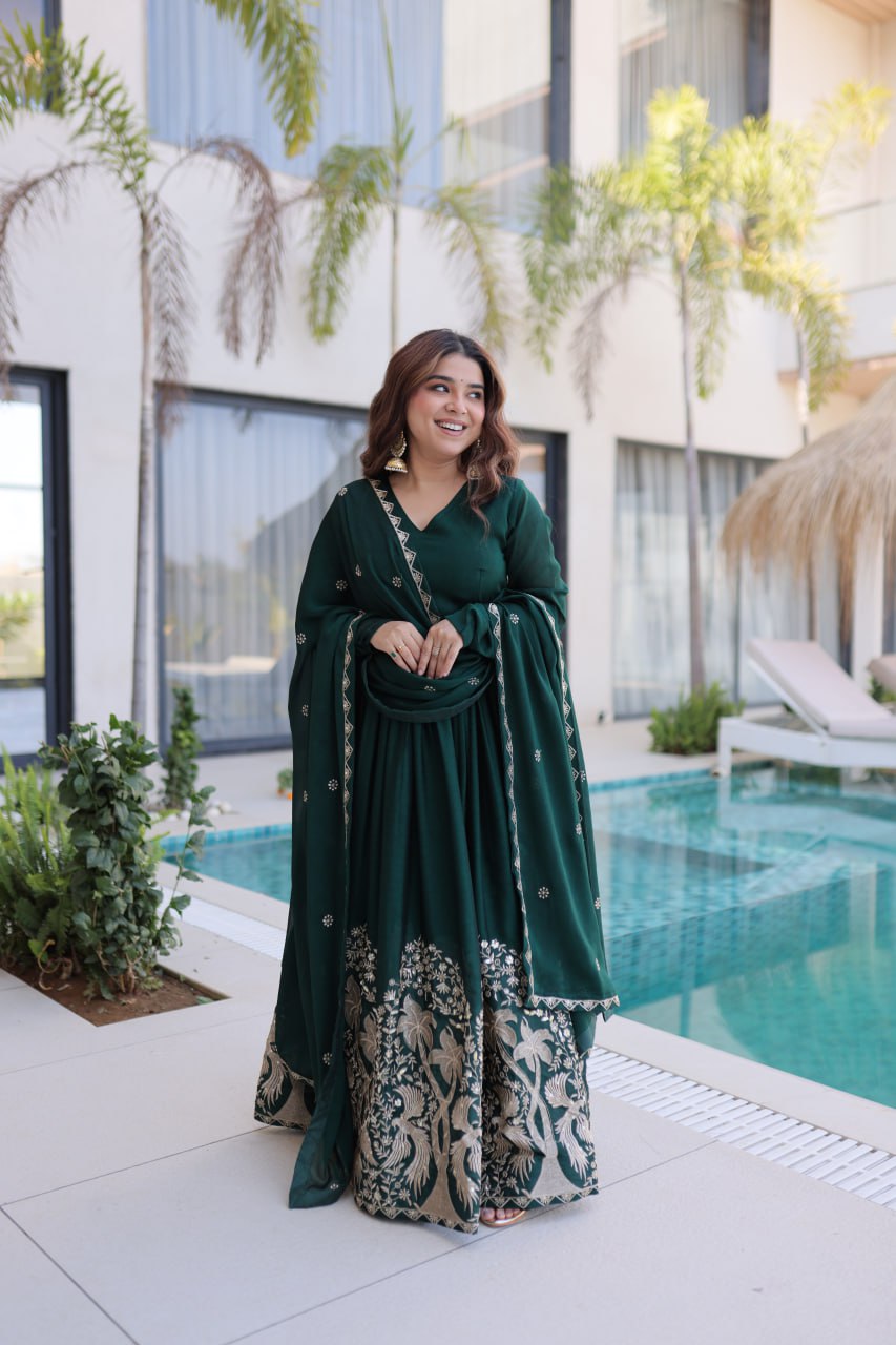 Rangoli Crush Designer Gown — VrindaaLuxe