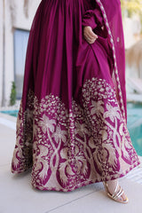 Rangoli Crush Designer Gown — VrindaaLuxe