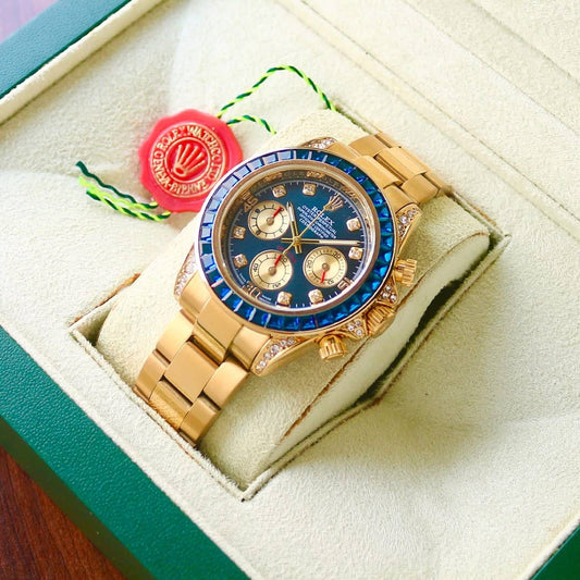 Rolex Daytona Watch, Rainbow Chronograph Luxury Wath