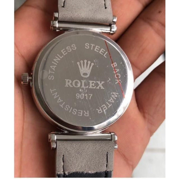 Rolex Men’s Leather Watch