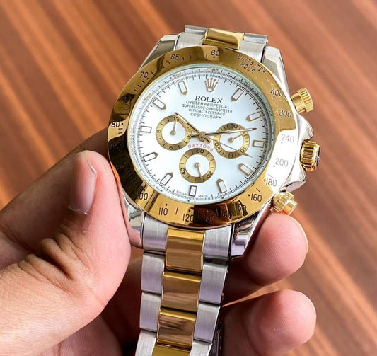 Rolex Tuton Daytona Gold Watch For Men