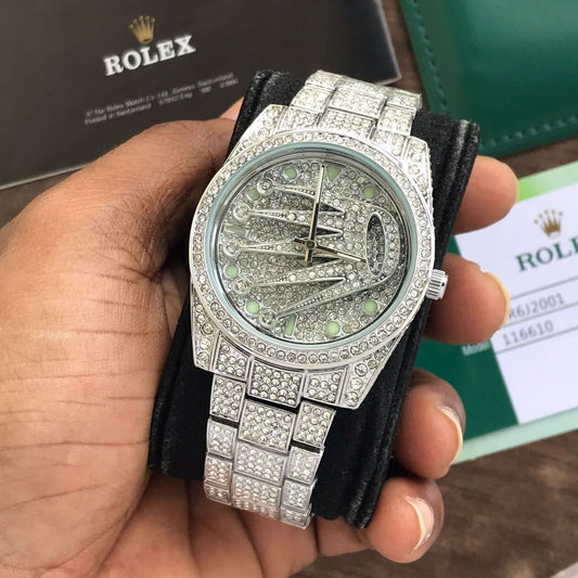 Rolex Watch For Men Full Diamond Edition