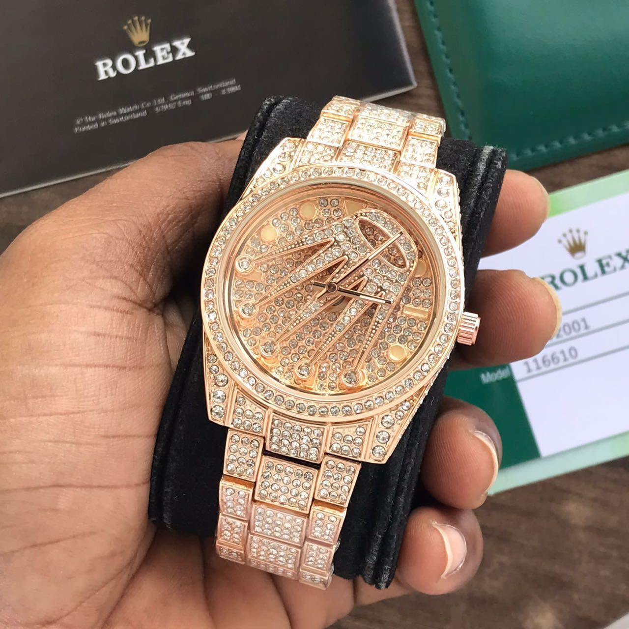 Rolex Watch For Men Full Diamond Edition