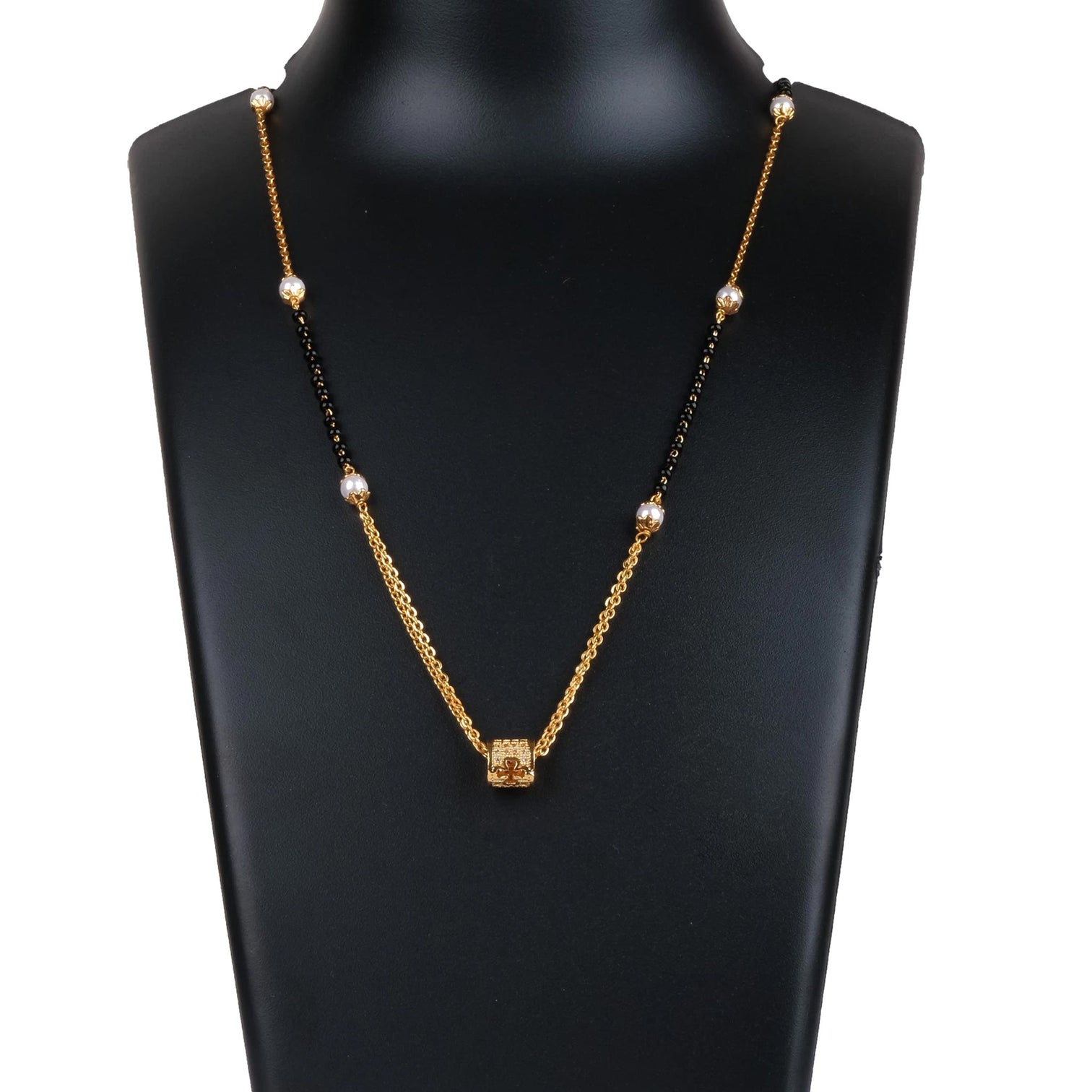 Rose Gold American Dimond Pendent With Chain Gold-plated Brass Pendant Set