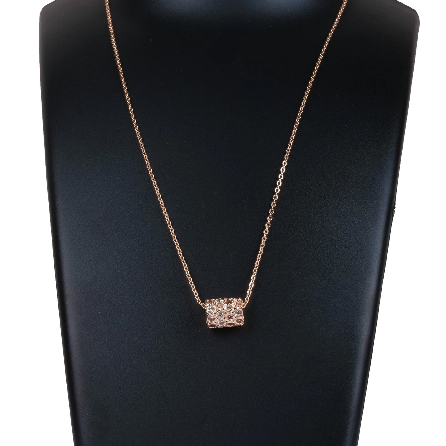 Rose Gold Pendent With Chain Collection Gold-plated Brass Pendant Set