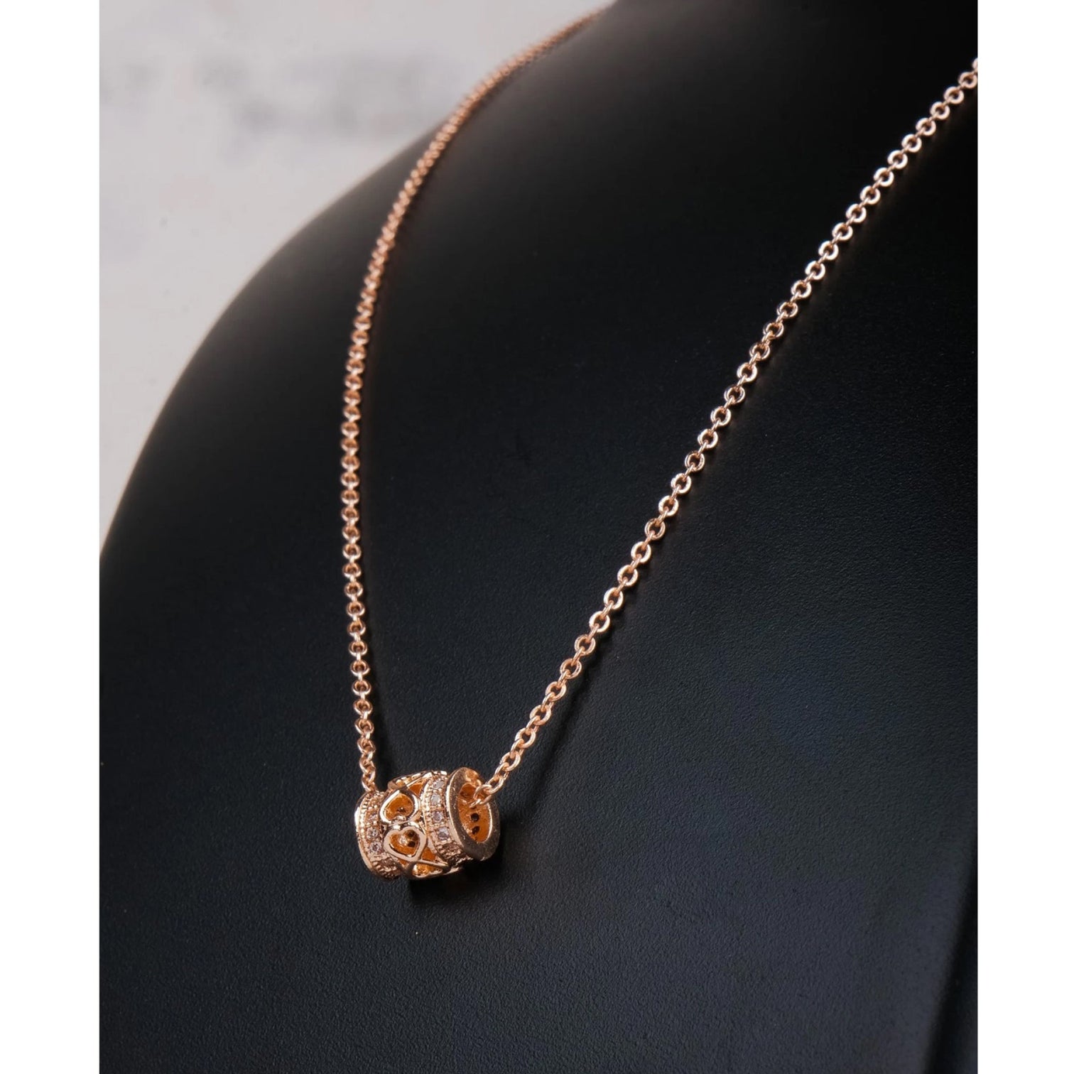 Rose gold Dimond Necklace Diamond Brass Pendant-52 Gold-plated Brass Pendant Set