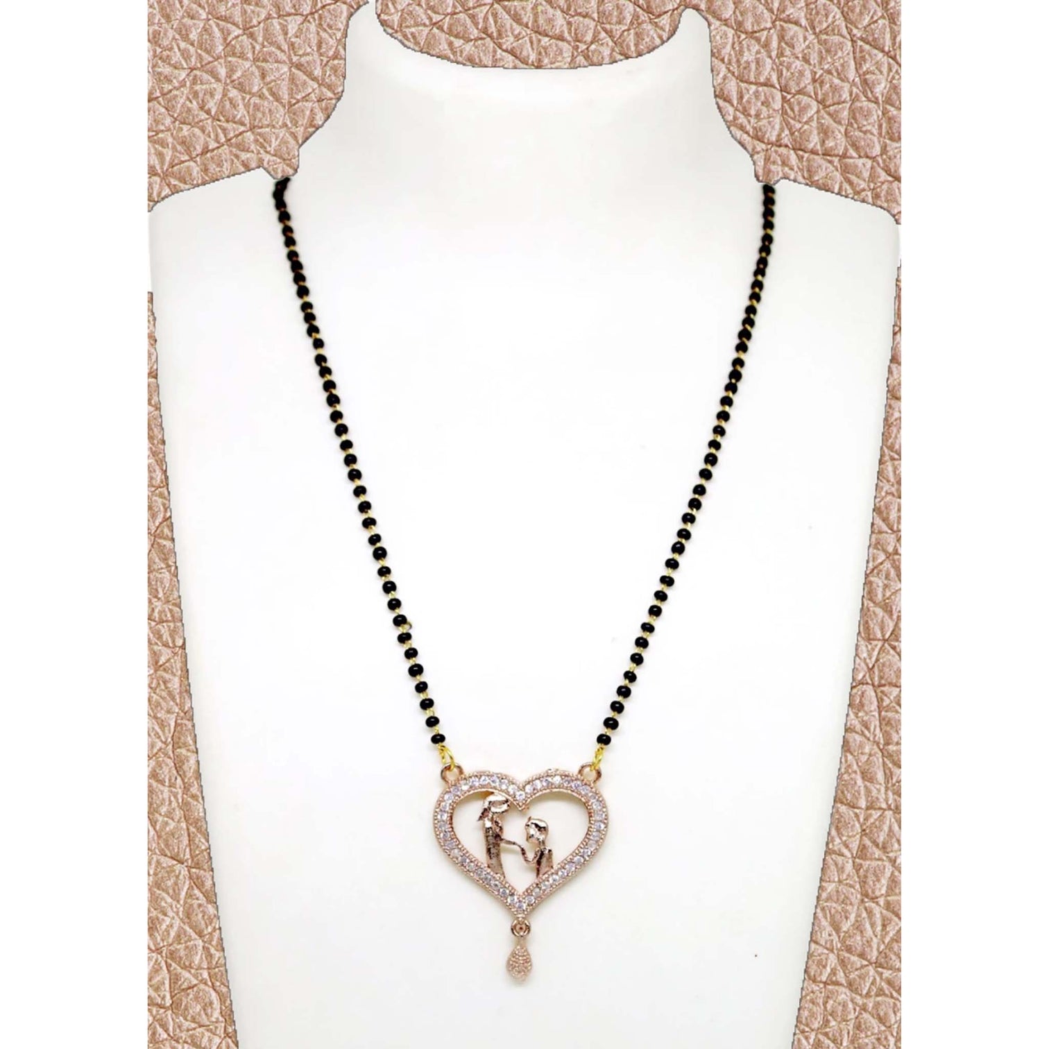 Rose Gold Couple Mangalsutra Brass Mangalsutra