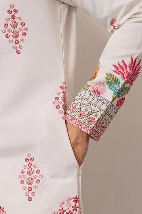 Royal Prince White Kurta Outfit for Mens Wear Collection