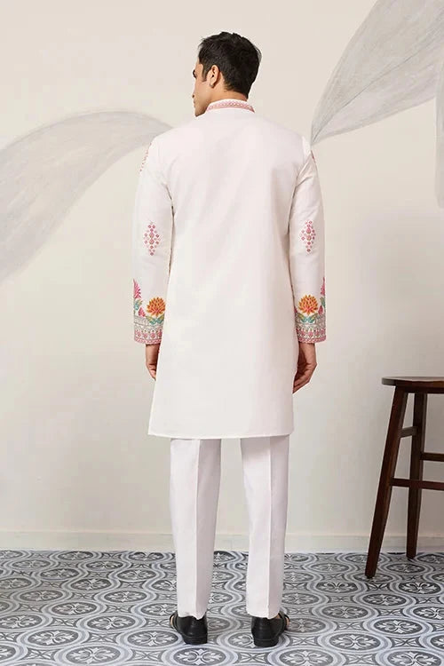 Royal Prince White Kurta Outfit for Mens Wear Collection