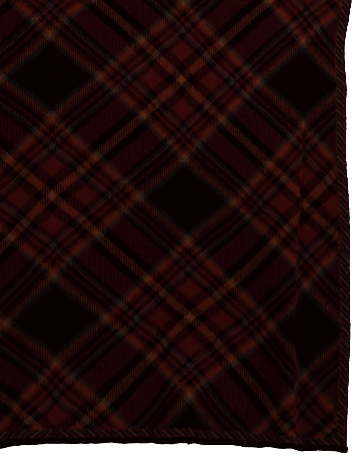 Mameraa Maroon Checked Knitted Acrylic Shawl