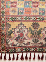Soft Linen Kalamkari Block Print Party Wear Saree