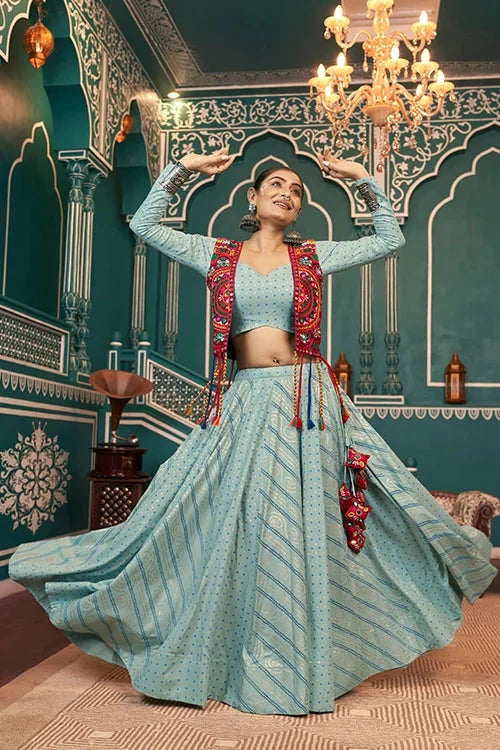 Fancy Jacket Style Navratri Special Chaniya Choli Collection
