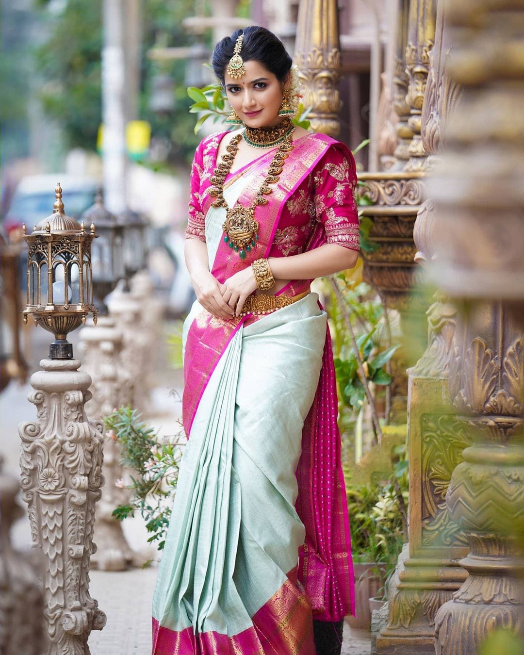Pleasurable Sea Green Soft Banarasi Silk Saree With Two Smashing Blouse Piece