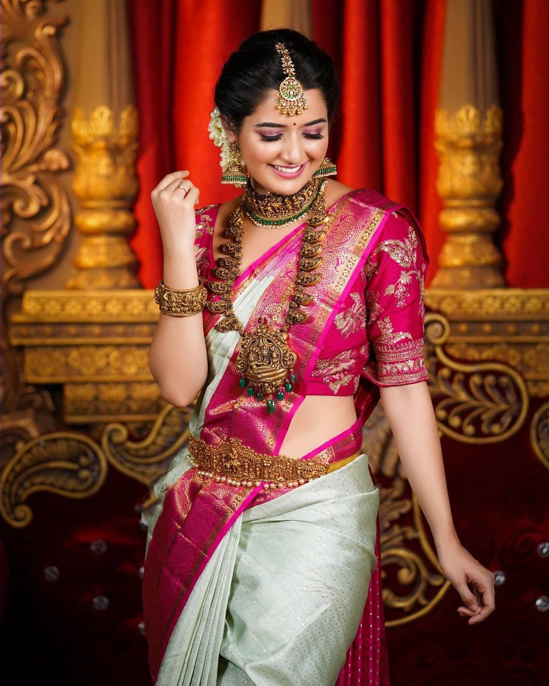 Pleasurable Sea Green Soft Banarasi Silk Saree With Two Smashing Blouse Piece