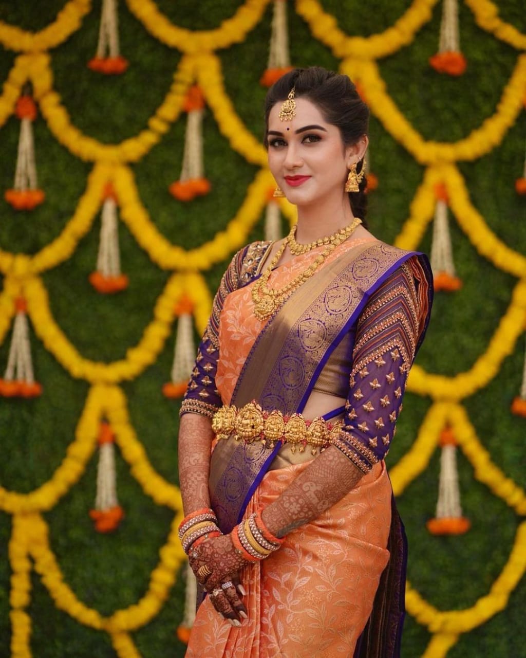 Murmurous Peach Soft Banarasi Silk Saree With Profuse Blouse Piece