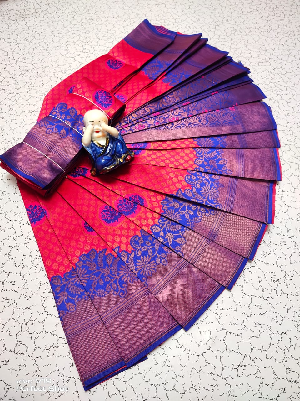 Ephemeral Dark Pink Soft Banarasi Silk Saree With Fairytale Blouse Piece