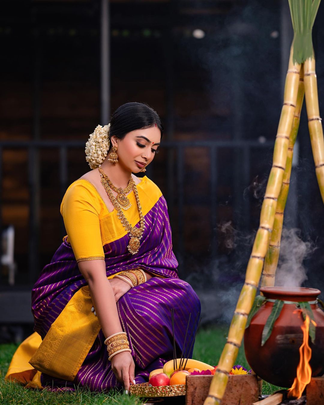 Prominent Purple Soft Silk Saree With Chatoyant Blouse Piece