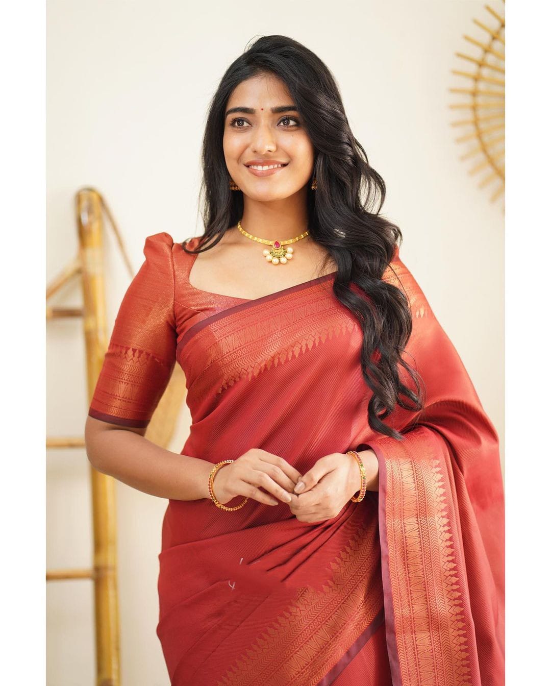 Scrumptious Red Soft Silk Saree With Prodigal Blouse Piece