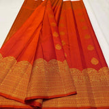 Scrupulous Red Soft Silk Saree With Imaginative Blouse Piece
