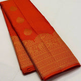 Scrupulous Red Soft Silk Saree With Imaginative Blouse Piece