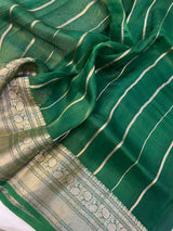 Desirable Green Soft Silk Saree With Panache Blouse Piece
