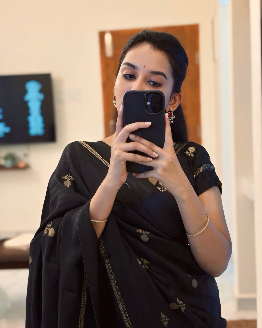 Charismatic Black Banarasi Khadi Silk Saree With Innovative Blouse Piece