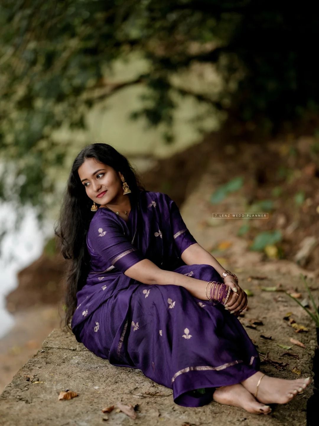 Phenomenal Purple Banarasi Khadi Silk Saree With Vivacious Blouse Piece
